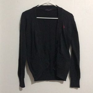 Girl’s U.S. POLO ASSN. Black Cardigan Size 14Y